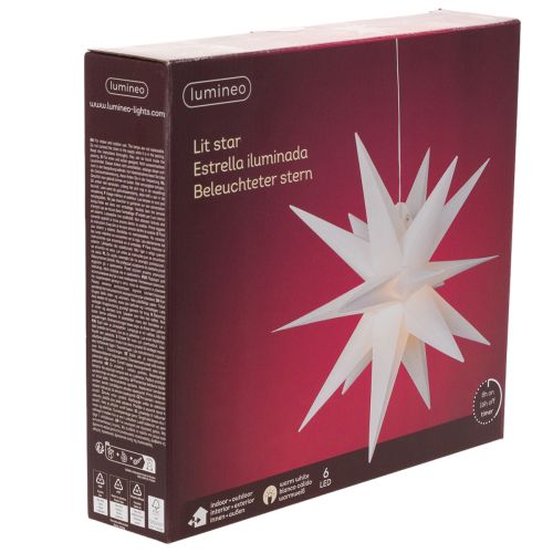 Decoratieve LED-ster, warm