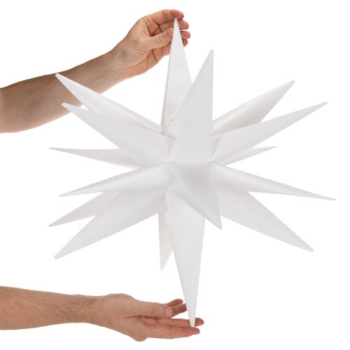 LED-ster Kerstster Warm Wit Timer Buiten 60cm | Floristik24.nl