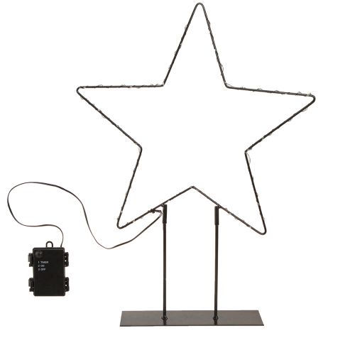 Artikel LED ster staand metaal 100 Micro LED warm wit Ø37cm