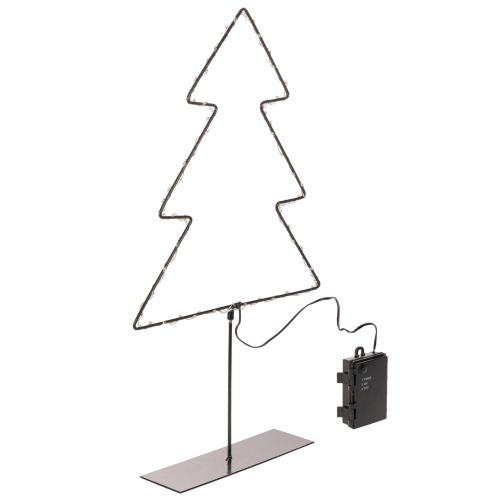 LED-kerstboom, werkt op batterijen, tafeldecoratie voor binnen, 47 cm