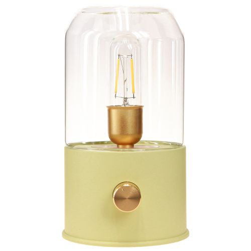 Artikel LED tafellamp retro tafellamp warm wit groen H19,5cm