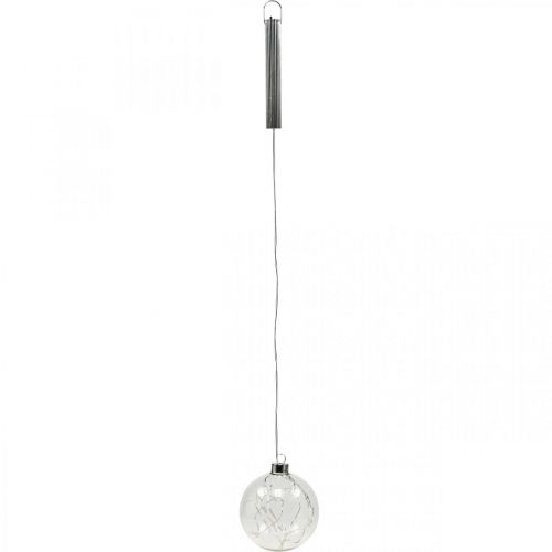 Floristik24 LED kerstballen glas kerstverlichting sterren Ø10cm 2st