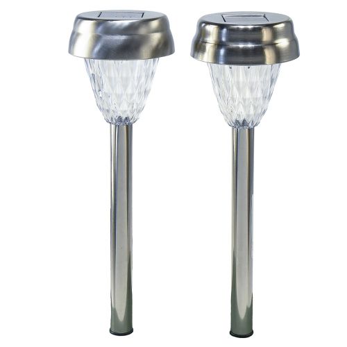 Floristik24 LED-tuinverlichting op zonne-energie met timer warm wit H35cm 4 st