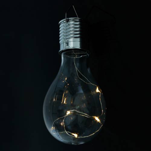 Floristik24 Tuindecoratie LED-lamp op zonne-energie warm wit H15cm 5st