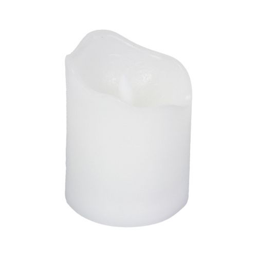 Floristik24 LED kaars met timer echte was stompkaars Ø7cm H9cm