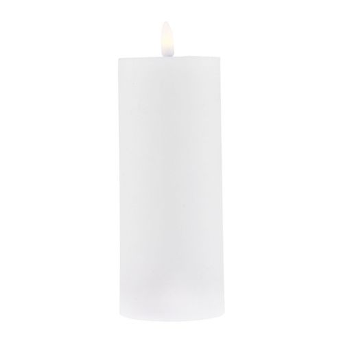 Floristik24 LED-kaars met timer echte waskaars bewegende vlam 19cm