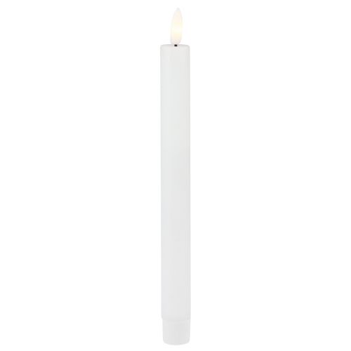 Artikel LED-kaarsen met timerkaarsen echte was wit 25cm 2 st