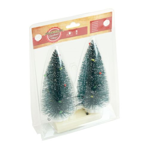 Artikel LED-kerstboom mini kunstmatig voor batterij 16cm 2st
