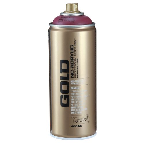 Verfspray acryl poeder roze Montana goud spuitverf 400ml