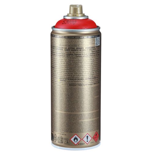 Artikel Verfspray rood Montana Gold satijn mat 400ml