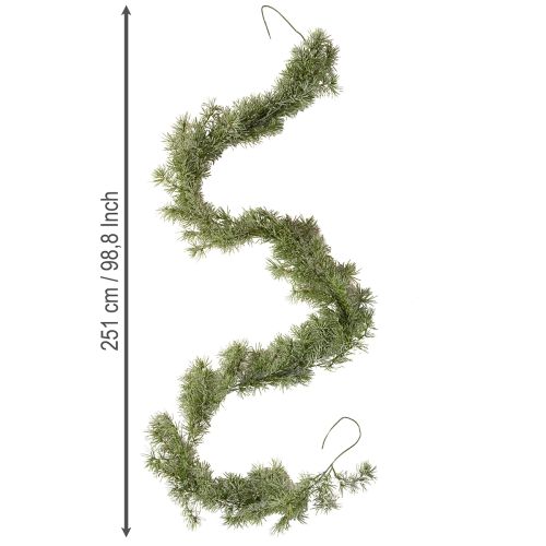 Artikel Decoratieve larikskrans voor een sfeervolle kamerinrichting, 250 cm