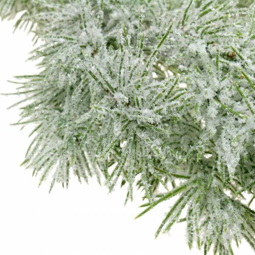Floristik24 Lariks slinger met glitter en sneeuw 160cm