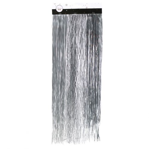 Kerstboomversiering klatergoudmix zilver 50cm