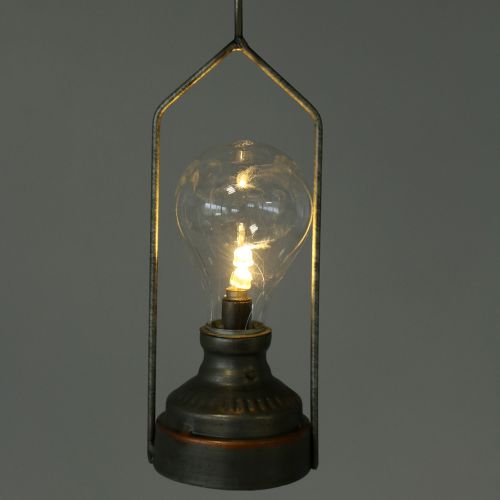 Floristik24 Decoratieve lamp met haak Ø7cm H39cm