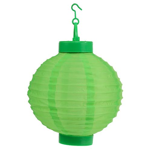 Floristik24 Lampion LED met solar 20cm groen