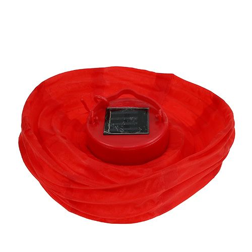 Artikel Lampion LED met solar 20cm rood