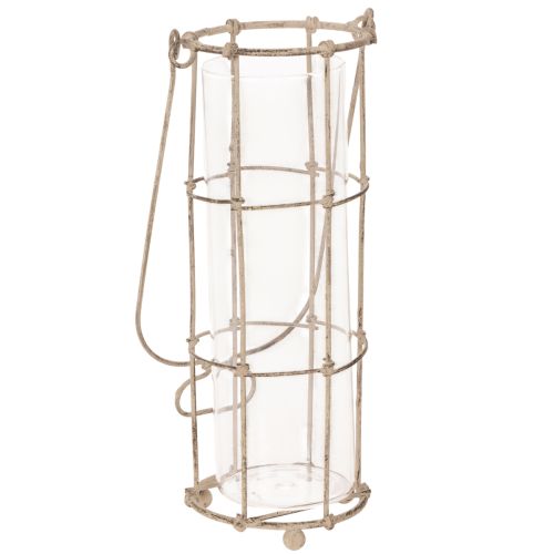Tuinlantaarn, metalen windlicht Ø8,5 cm H23/18,5/14,5 cm 3-delige set | Floristik24.nl