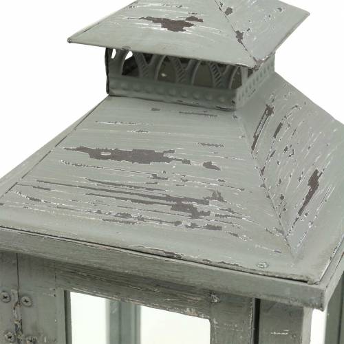 Floristik24 Lantaarn hout grijs H32cm Tafellantaarn voor decoratie