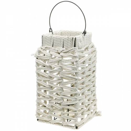 Hanglantaarn, zomerdecoratie, lantaarn, macramé H35.5cm B19cm