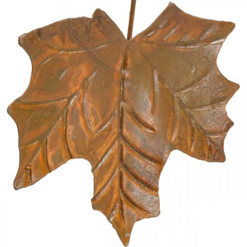 Floristik24 Herfstdecoratie bladeren metaal roest look L20cm 4st