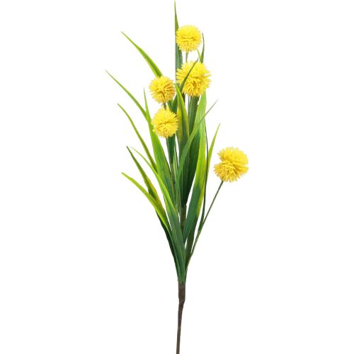 Kunstbloemen bolbloem allium sierui kunst geel 45cm