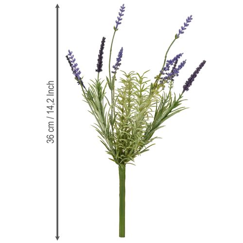 Artikel Lavendel Decoratie Kunst Bos Kunstplanten Paars 36cm