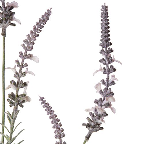 Artikel Lavendel decoratie met bloemen kunstbloem op lange steel 82cm 3st