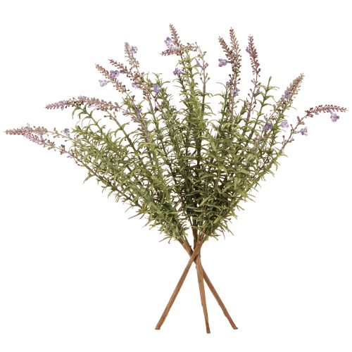 Artikel Lavendel kunstkruiden op een stengel met 7 takken 40cm 3st