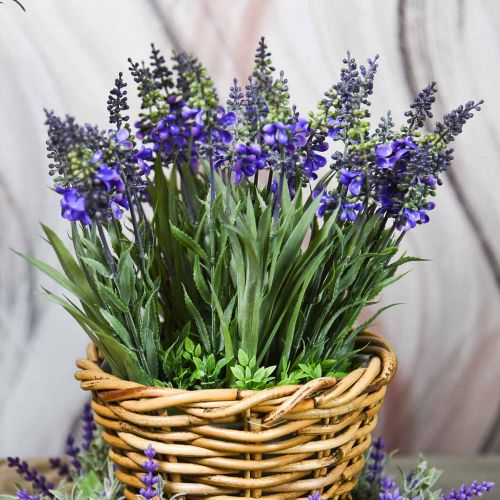 Floristik24 Lavendel kunstbos met grassen 32cm