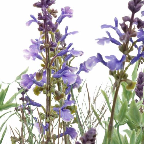 Artikel Bloemdecoratie lavendel in een pot met kunstplanten
