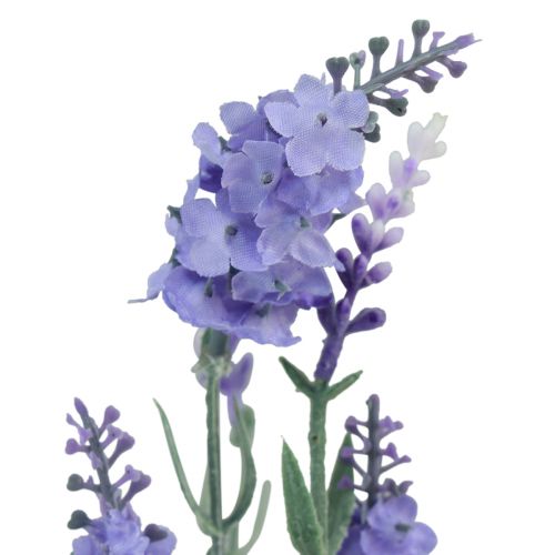 Artikel Lavendel in Pot Kunst Paars Roze Licht Paars H26cm 3st