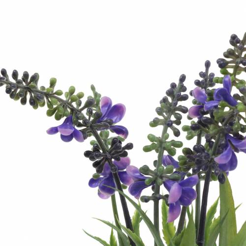 Floristik24 Lavendel kunstbos met grassen 32cm