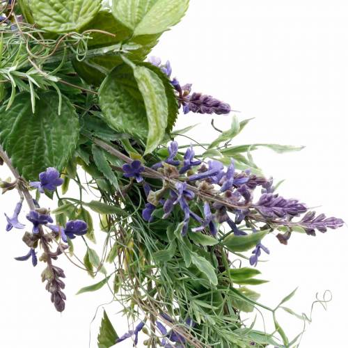 Artikel Mediterrane lavendelkrans Ø50cm, kunstbloemenkrans met lavendel en rozemarijn