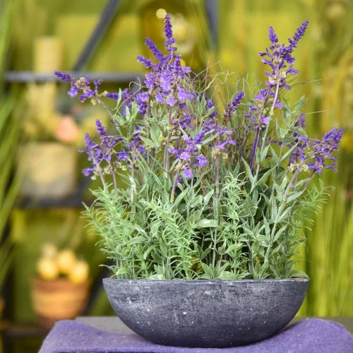 Floristik24 Lavendel Kom Kunstmatige Lavendel Zijden Bloemen Nepplanten