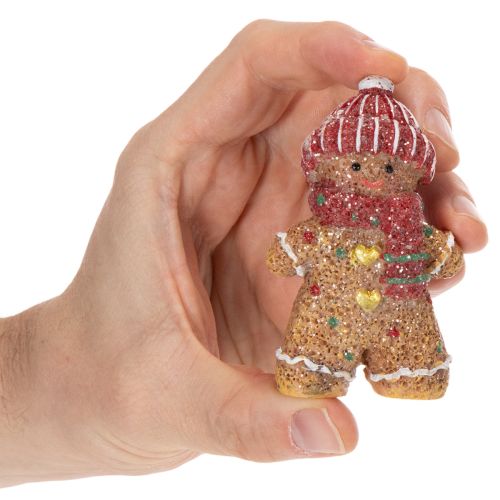 Kunstmatige peperkoekmannetjes, decoratieve figuurtjes, 8 cm, 3 stuks | Floristik24.nl