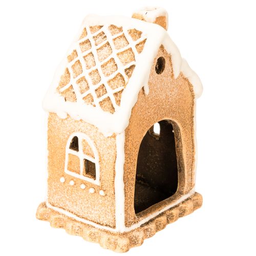 Peperkoekhuisje theelichthouder om neer te zetten en te decoreren, 13 cm | Floristik24.nl