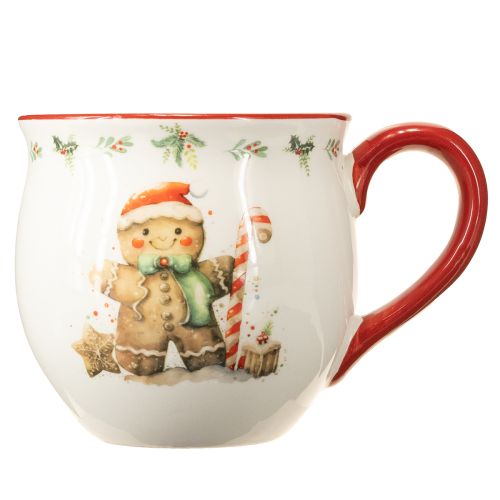 Artikel Peperkoekman mok keramiek kerstmok H9,5cm