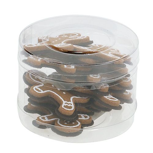 Floristik24 Peperkoekmannetjes van vilt om te lijmen 4cm 12 st