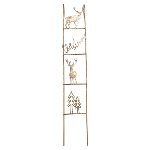 Artikel Hangdecoratie Kerst hert decoratie goud vintage 42,5×7×4cm
