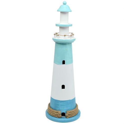 Floristik24 Vuurtoren Ø16cm H50.5cm Blauw