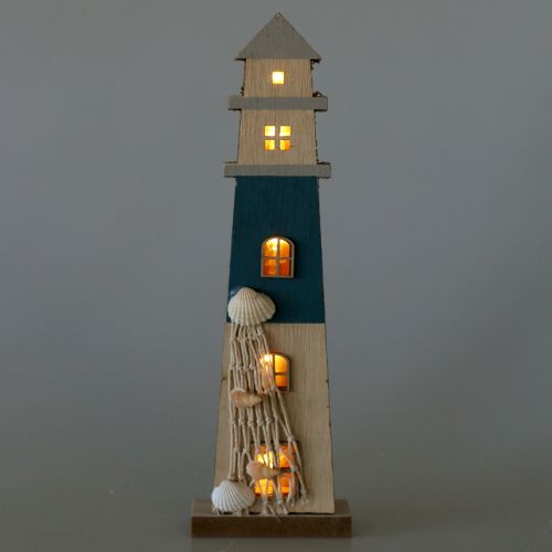 Floristik24 Vuurtoren met LED 44,5 cm