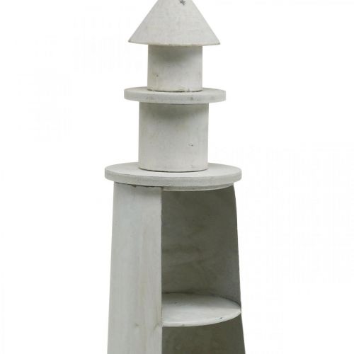 Artikel Vuurtoren Shabby Chic Crème Maritiem Deco Ø13cm H41.5cm