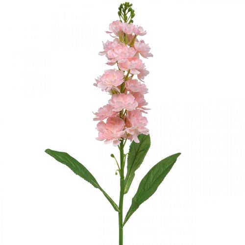 Levkoje roze bloem kunstmatig als echte stengelbloem 78cm