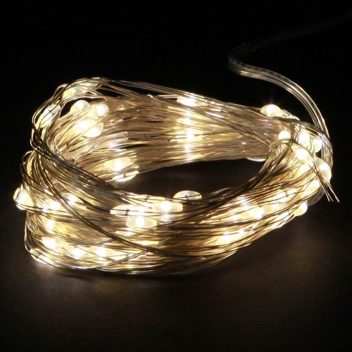 Fairy Lights 50 Micro LED Warm Wit Timer Voor Batterij 6 stuks