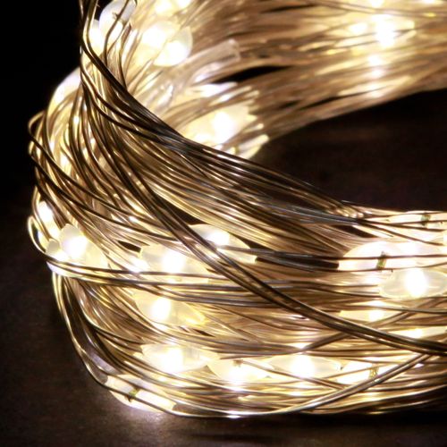 Artikel Fairy Lights 50 Micro LED Warm Wit Timer Voor Batterij 6 stuks