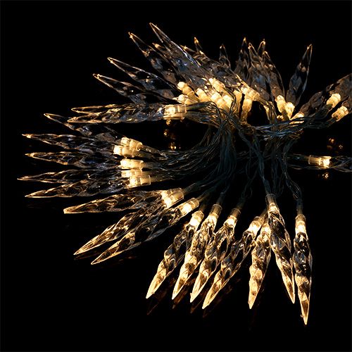 Lichtketting ijspegel 40 leds warm wit 3.9m