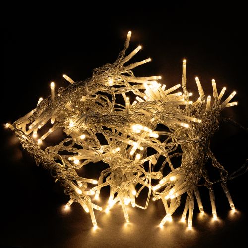 Lichtgordijn 120 LED lichtketting warm wit 100×180cm