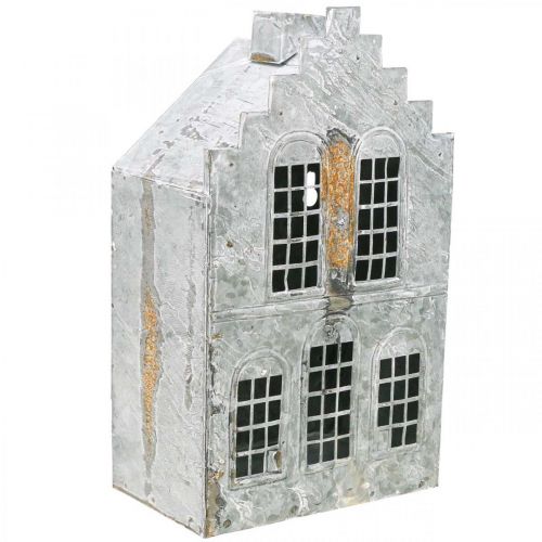 Artikel Vuurtoren theelichthouder metalen theelichthuis H25,5cm