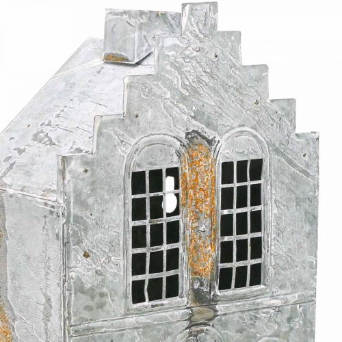 Artikel Vuurtoren theelichthouder metalen theelichthuis H25,5cm