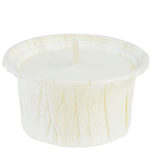 Floristik24 Light.one papieren theelichtjes naturel plasticvrij vegan 12 st